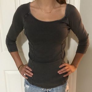 FREE PEOPLE | 3/4 Sleeve Open-Back Thermal